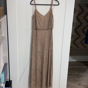 Art Deco beaded blouson gown